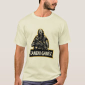 カネニゲーマーKANENI GAMERアラビア語チュニジアゲーマー Tシャツ (正面)