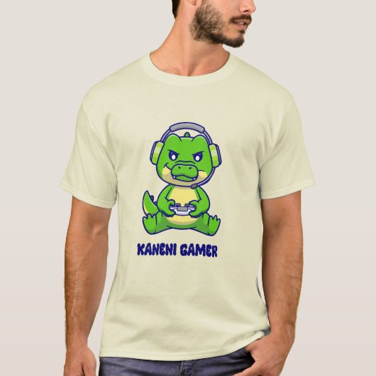 カネニゲーマーKANENI GAMERアラビア語チュニジアゲーマー Tシャツ (正面)