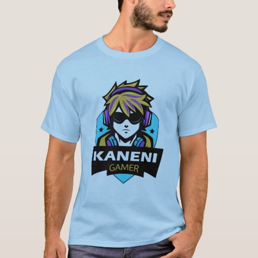 カネニゲーマーKANENI GAMERアラビア語チュニジアゲーマー Tシャツ (正面)