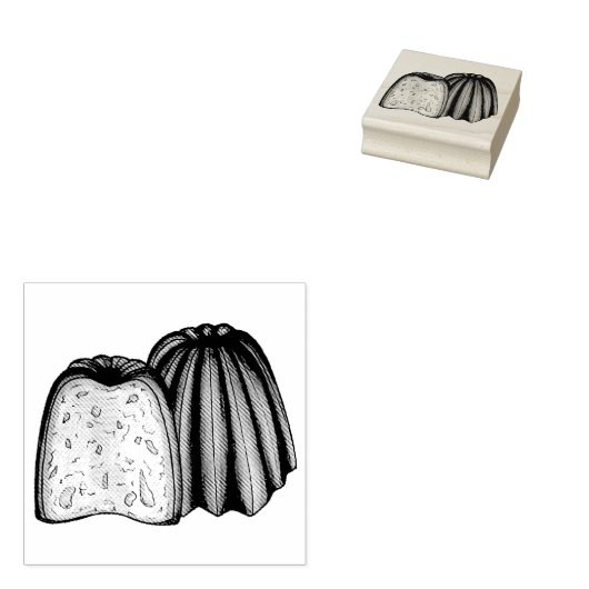 カネレフランスのパティシシェフパティスリーベーカリー食品 ラバースタンプ (押印)