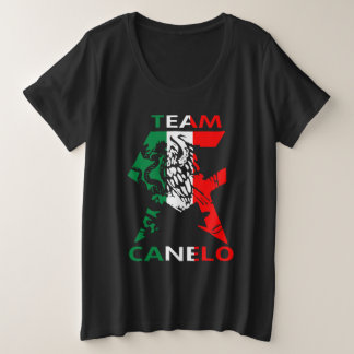 カネロメンズメキシコ国旗アルバレスボクシング選手権 プラスサイズTシャツ