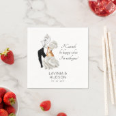 カノおもしろいリイタリアン結婚ス スタンダードカクテルナプキン (インサイチュ)