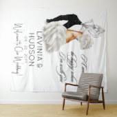 カノおもしろいリイタリアン結婚ス タペストリー (インサイチュ(横))