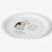 カノおもしろいリイタリアン結婚ス ペーパープレート (アングル)