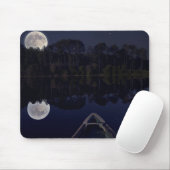 カノすごいーから湖の上の月の夜遅く マウスパッド (マウス)