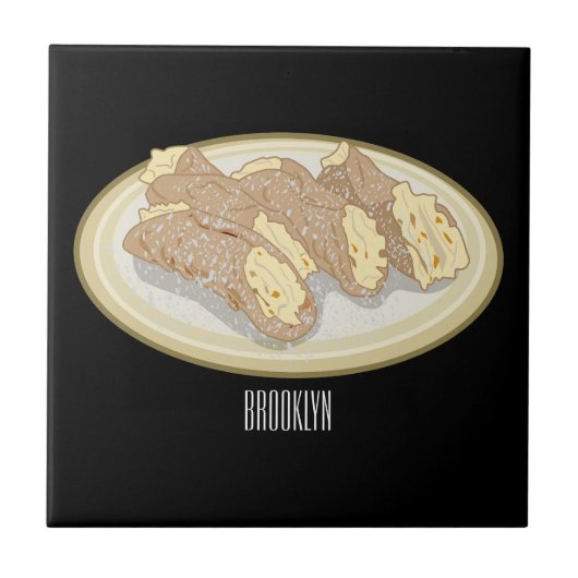 カノッリの漫画イラスト タイル (正面)