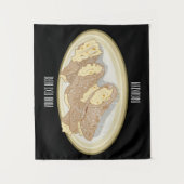 カノッリの漫画イラスト タペストリー (正面)