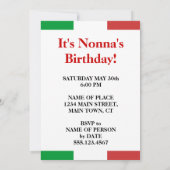 カノリに賭けてパーティー招待状 招待状 (裏面)