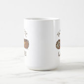 カノリのチョコレートチイタリアンップ生地を取る コーヒーマグカップ (中央)