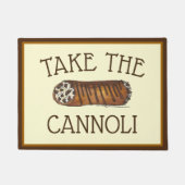 カノリのチョコレートチイタリアンップ生地を取る ドアマット (正面)