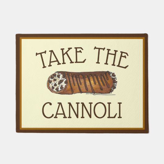 カノリのチョコレートチイタリアンップ生地を取る ドアマット (正面)