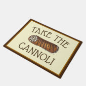 カノリのチョコレートチイタリアンップ生地を取る ドアマット (アングル)