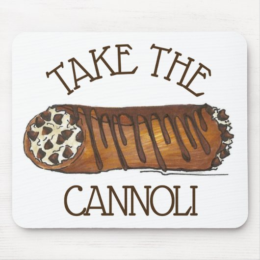 カノリのチョコレートチイタリアンップ生地を取る マウスパッド (正面)