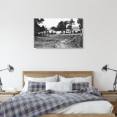 カノンビーチ、オレゴン州アルカディアコテージ海 キャンバスプリント (インサイチュ (寝室))