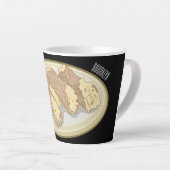 カノーリ漫画イラストレーション カフェラテマグ (右アングル)