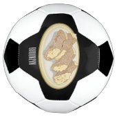 カノーリ漫画イラストレーション サッカーボール (回転)