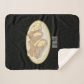 カノーリ漫画イラストレーション シェルパブランケット (正面(横))