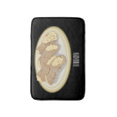 カノーリ漫画イラストレーション バスマット (正面縦)