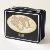 カノーリ漫画イラストレーション メタルランチボックス (裏面)