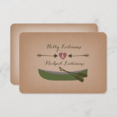 カノ素朴ー+ハート結婚のR.S.V.P. 出欠カード (正面/裏面)