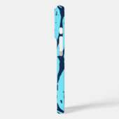 カハヌガーデンハワイアンパーム葉ターコイズ Case-Mate iPhoneケース (裏面 / 左)