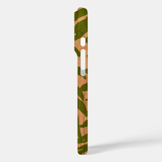 カハヌハワイアンフェイクパームウッドイングリーンケースメイト Case-Mate iPhoneケース (裏面 / 左)