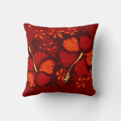 カハラハイビスカスハワイアントロピカルスクエアピロー クッション (裏面)