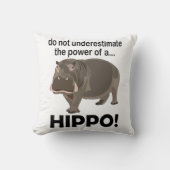 カバおもしろいイ クッション (正面)