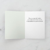 カバおよびペンギンの退職カード カード (内部)