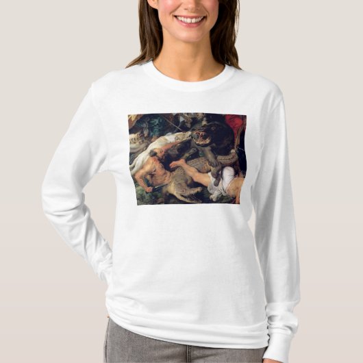 カバおよびワニの狩り、c.1615-16 tシャツ (正面)