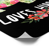 カバが大好きな女の子フローラ ポスター (角)