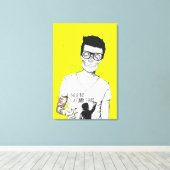 カバが死んではいない キャンバスプリント (インサイチュ (ウッドフロア))