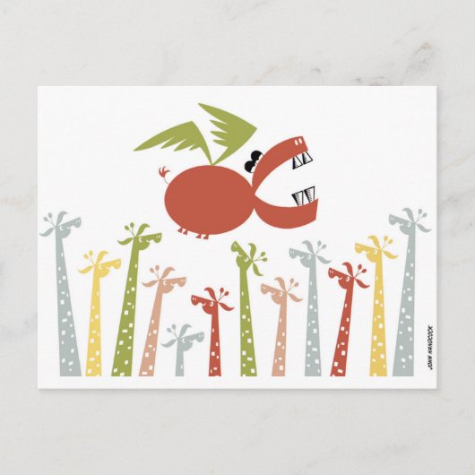 カバが飛ぶとき ポストカード (正面)