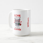 カバちゃんのラブマグ コーヒーマグカップ (正面左)