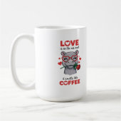 カバちゃんのラブマグ コーヒーマグカップ (左)