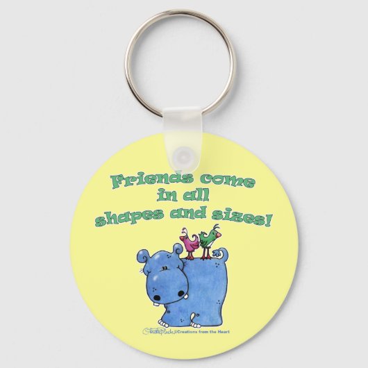 カバとバードフレンズ キーホルダー (正面)