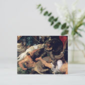 カバとワニ狩り, c.1615-16 ポストカード (スタンド正面)