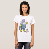 カバのイースター掃除 Tシャツ (正面フル)