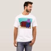 カバのキャラクター Tシャツ (正面フル)
