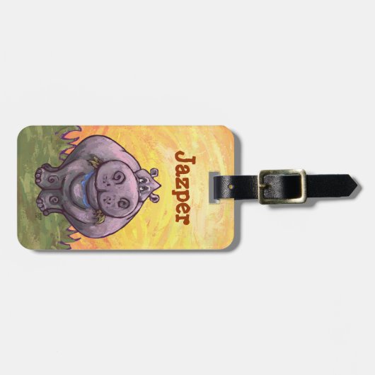 カバのギフト及び付属品 ラゲッジタグ (正面横)