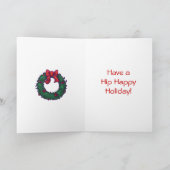 カバのクリスマス シーズンカード (内部)