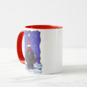 カバのクリスマス マグカップ (正面左)