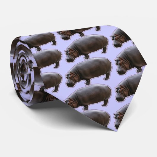 カバのタイ ネクタイ (ロール)