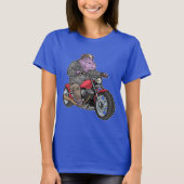 カバのバイク Tシャツ (正面)