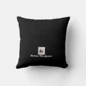 カバのバレリーナの装飾用クッションを"踊るために"生まれて下さい クッション (裏面)