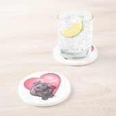 カバのバレンタインデー コースター (側面)