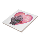 カバのバレンタインデー タイル (側面)