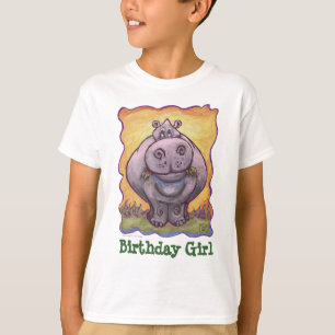 カバのパーティーの中心 Tシャツ