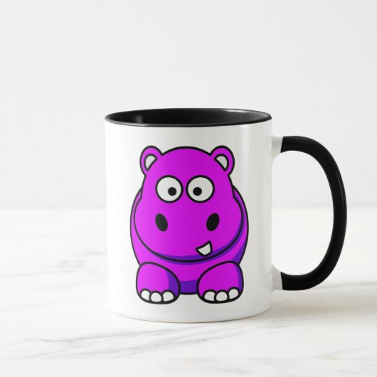 カバのピンク マグカップ (右)