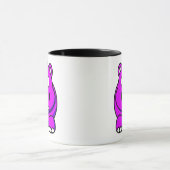 カバのピンク マグカップ (中央)